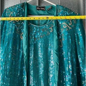 Jewel Queen | Dresses | Jewel Queen 2 Piece Teal Sequin Dress And Jacket Combo Large | Poshmark Jewel Queen | Dresses | Jewel Queen 2 Piece Teal Sequin Dress And Jacket Combo Large | Poshmark